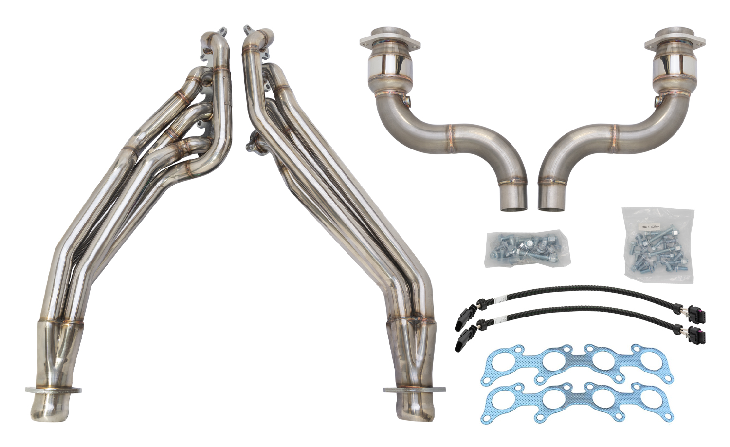 Pypes 2015-2017 Mustang Long Tube Header Kit with Cats HDR78SK-1 Pypes 2015-2017 Mustang Long Tube Header Kit with Cats HDR78SK-1