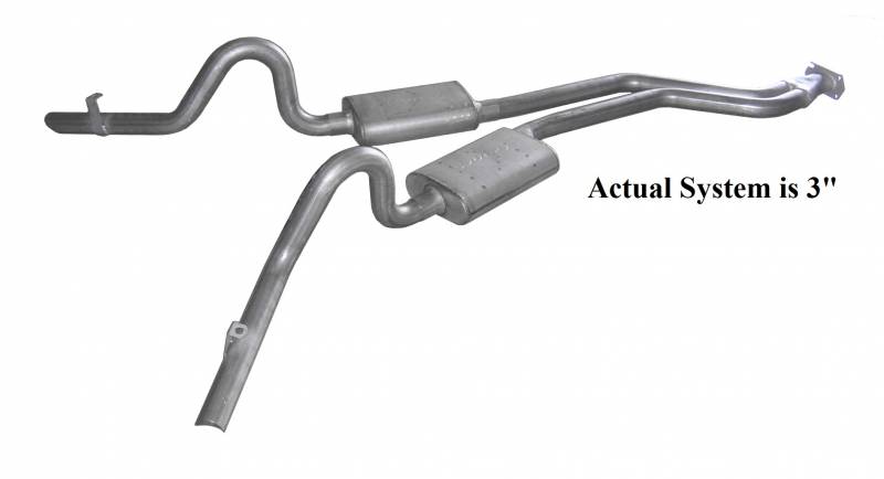 Pypes 1978-1988 GM G-Body Converter Back Exhaust w/Race Pro Muffler SGG51R