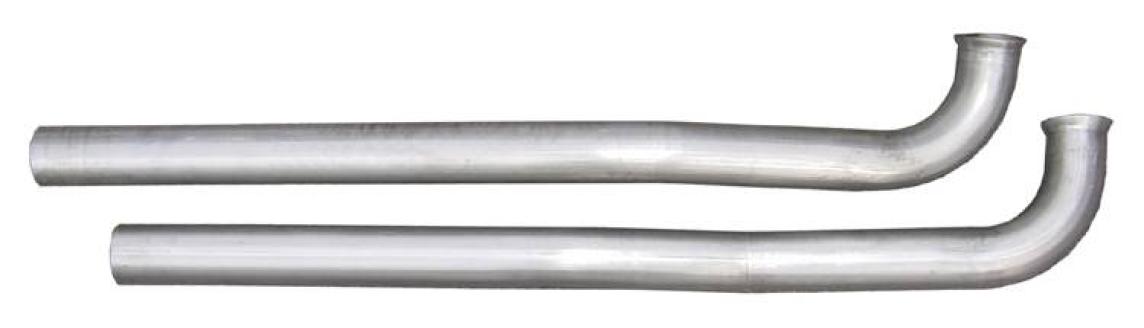Exhaust Manifold Down Pipe 2.5 in w/HO Or Ram Air No Flanges Hardware Not Incl Natural 409 Stainless Steel Pypes Exhaust