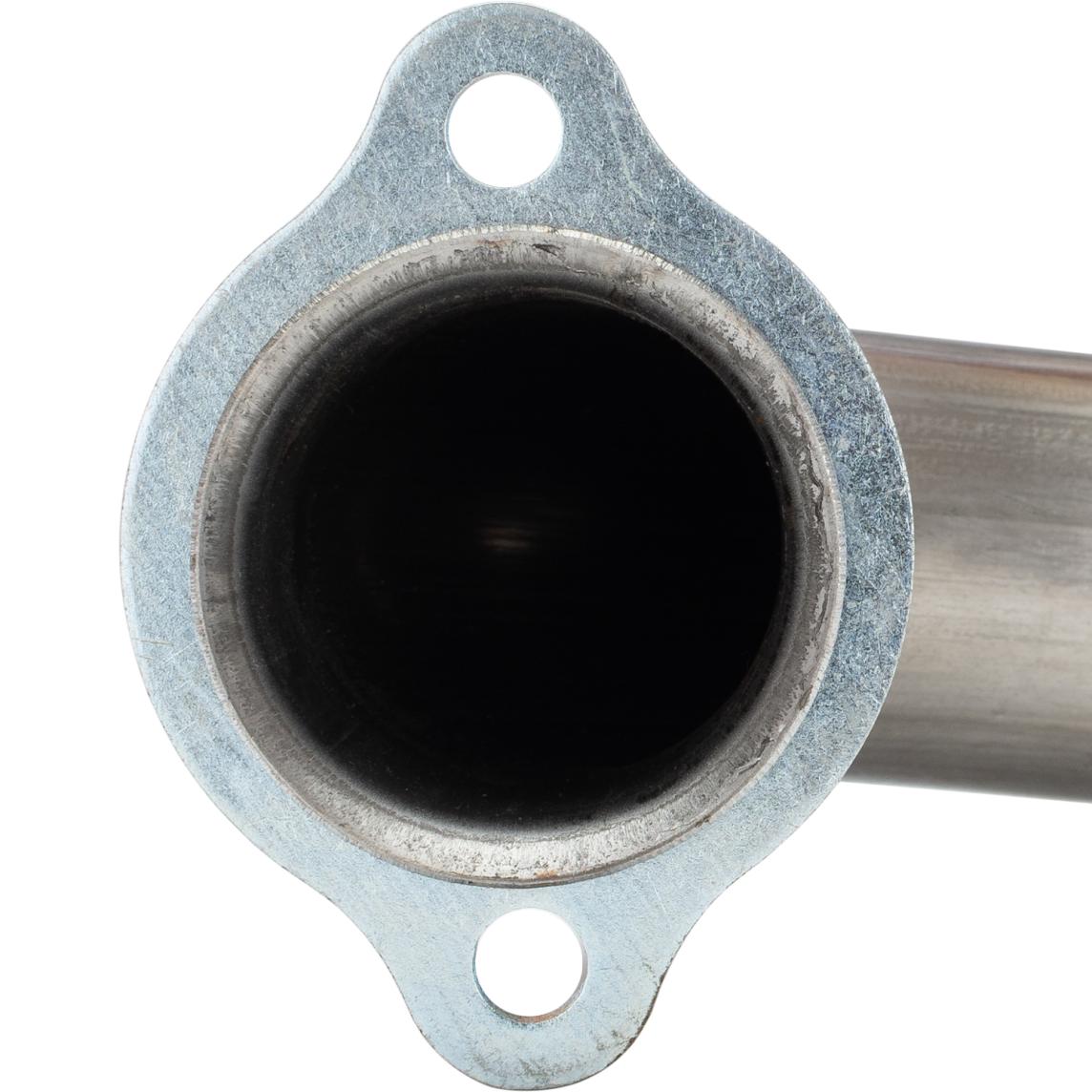 Exhaust Manifold Down Pipe 2.5 in 2 Bolt Hardware Not Incl Natural 409 Stainless Steel Pypes Exhaust