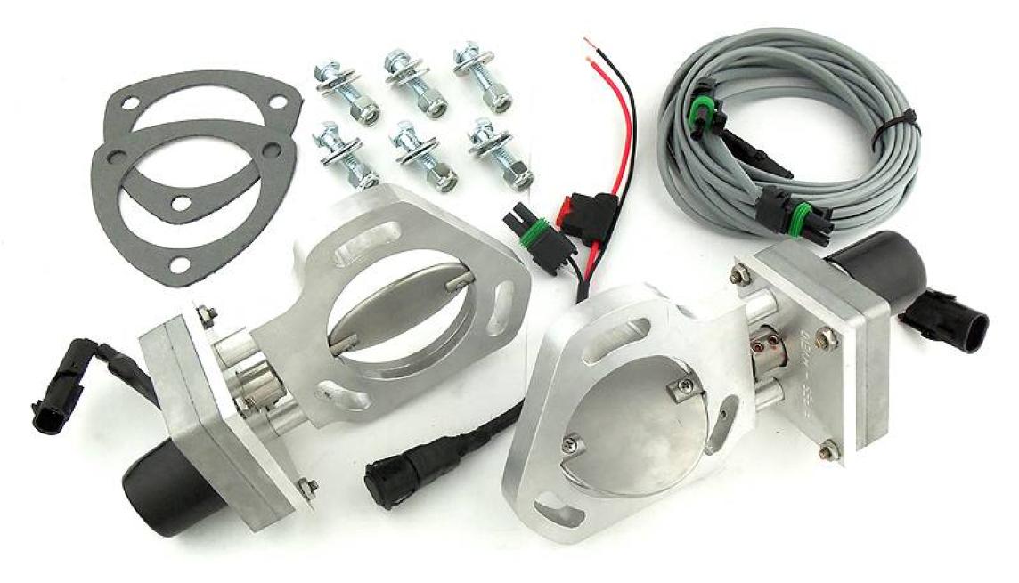 Dual Exhaust Electric Dump Cutout Natural Finish Hardware Incl Aluminum And 304 Stainless Steel Material Pypes Exhaust