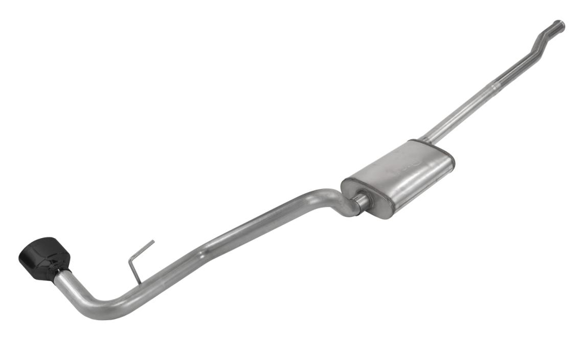 Cat-Back Exhaust System  2020 Jeep JT Gladiator Single side exit 2.5 in Intermediate And Tail Pipe Street Pro Mufflers/Hardware Incl black Tip Incl Pypes Exhaust