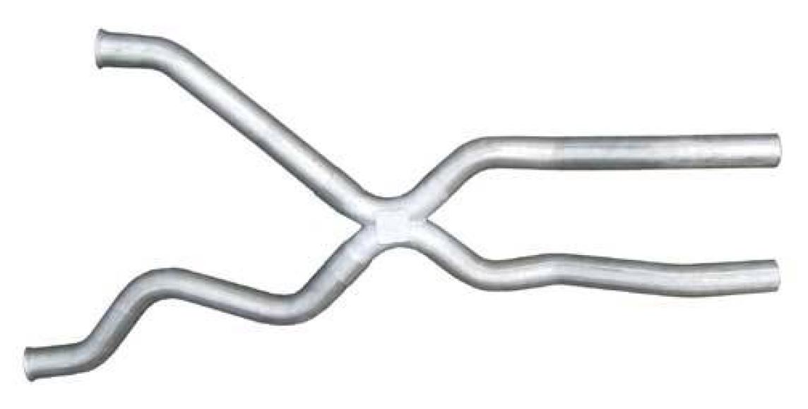 Exhaust X-Pipe Kit Intermediate Pipe 94-96 Chevy Impala 2.5 in Hardware Incl Natural 409 Stainless Steel Pypes Exhaust