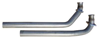 Exhaust Manifold Down Pipe 2.5 in Standard Manifold 2 Bolt Hardware Not Incl Natural 409 Stainless Steel Pypes Exhaust