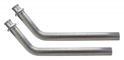 Exhaust Manifold Down Pipe 2.5 in 3 Bolt Hardware Not Incl Natural 409 Stainless Steel Pypes Exhaust