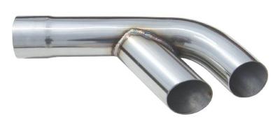 Exhaust Tail Pipe Tip Set 64-65 Pontiac GTO 2.5 in To Dual 22.5 in Slip Fit Angle Cut LH/RH Clamp On Hardware Not Incl Polished 304 Stainless Steel Pair Pypes Exhaust