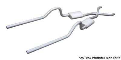 Pypes 1966-1974 Dodge B-Body 2.5in Crossmember Back Exhaust SMB10S33