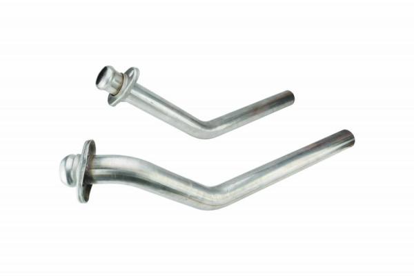 67-69 Mustang Exhaust Manifold Down Pipe 2.5 in Standard Manifold Hardware Not Incl Natural 409 Stainless Steel Pypes Exhaust