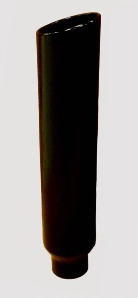 Exhaust Stack Pipe 5 in OD x 10 in OD x 36 in L 10 in Tip Clamp On Hardware Not Incl Black Finish 304 Stainless Steel Pypes Exhaust