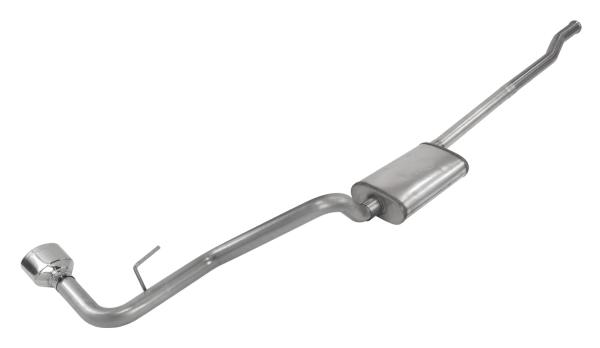 Cat-Back Exhaust System 2020 Jeep JT Gladiator Single Side Exit 2.5 in Intermediate And Tail Pipe Street Pro Mufflers/Hardware Incl Tip Incl Pypes Exhaust