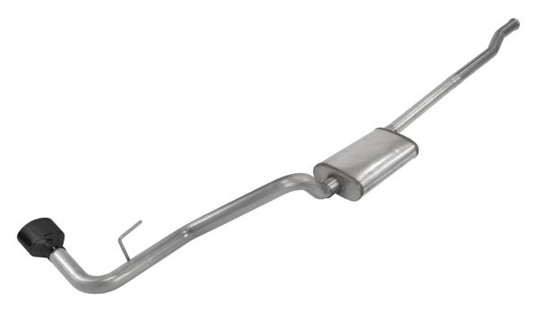 Cat-Back Exhaust System  2020 Jeep JT Gladiator Single side exit 2.5 in Intermediate And Tail Pipe Street Pro Mufflers/Hardware Incl black Tip Incl Pypes Exhaust