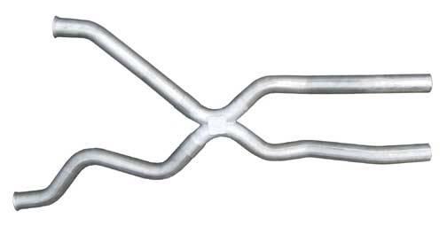 Exhaust X-Pipe Kit Intermediate Pipe 94-96 Chevy Impala 2.5 in Hardware Incl Natural 409 Stainless Steel Pypes Exhaust