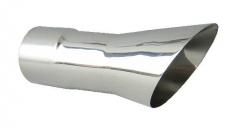 Exhaust Tail Pipe Tip Set 68-72 Olds 442 2.5 in Trumpet Clamp On Hardware Not Incl Polished 304 Stainless Steel Pair Pypes Exhaust