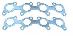 Exhaust Header Gasket 1.750 in Dia Replacement Multi Layer Steel Round Port Pair Pypes Exhaust