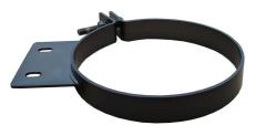 Diesel Stack Exhaust Clamp 8 in Black Finish 304 Stainless Steel Pypes Exhaust