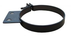 Diesel Stack Exhaust Clamp 10 in Black Finish 304 Stainless Steel Pypes Exhaust