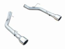 Axle Back System Split Rear Dual Exit Hardware Incl 2.5 in Intermediate Pipe And Tailpipe Natural 409 Stainless Steel Muffler Not Incl Polished Tips Pypes Exhaust