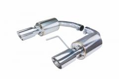 Axle Back Exhaust 15-17 Mustang GT Split Rear Dual Exit 3 in Polished Tips Hardware Included Polished 304 Stainless Steel Pypes Exhaust