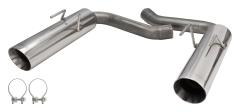 Pype Bomb Series Axle Back Exhaust System 10-14 Camaro V8 Split Rear Dual Exit Hardware/4.5 in Polished Tips Incl Polished 409 Stainless Steel Pypes Exhaust