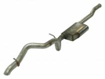 Cat Back Exhaust System 18-Pres Jeep JL 4 Door High Ground Clearance Single Rear Exit Incl 2.5 in Intmd And Tail Pipe/Street Pro Muffler/Hardware Tip Not Incl Natural Finish 304 StainlessSteel Pypes Exhaust