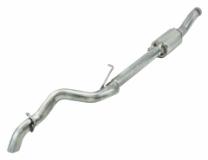 Cat Back Exhaust System 18-20 Jeep Wrangler JL 4 Door 2.0 4 Cyl High Ground Clearance Single Rear Exit 2.5 Inch Intermediate and Tail Pipe Race Pro Muffler/Hardware Incl Tip Not Incl Natural Finish 409 Stainless Steel Pypes Exhaust