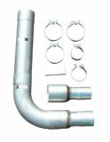 Diesel Single Stack Kit 5 in Single Exit Natural Finish Hardware Incl 409 Stainless Steel Pypes Exhaust