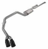 Cat-Back Exhaust System 14-20 Tundra Split Side Dual Exit 2.5 in Intermediate And 3 in Tail Pipe No Mufflers/Hardware Incl Black Tip Incl Pypes Exhaust