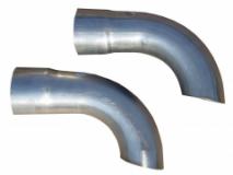 Extension Kit 2.5 in Side Exit Used For Quarter Outlet On GM A-Body Systems Hardware Incl Natural 409 Stainless Steel Pypes Exhaust