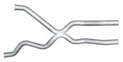 Exhaust X-Pipe Kit Intermediate Pipe 94-96 Chevy Impala 2.5 in Hardware Incl Natural 409 Stainless Steel Pypes Exhaust